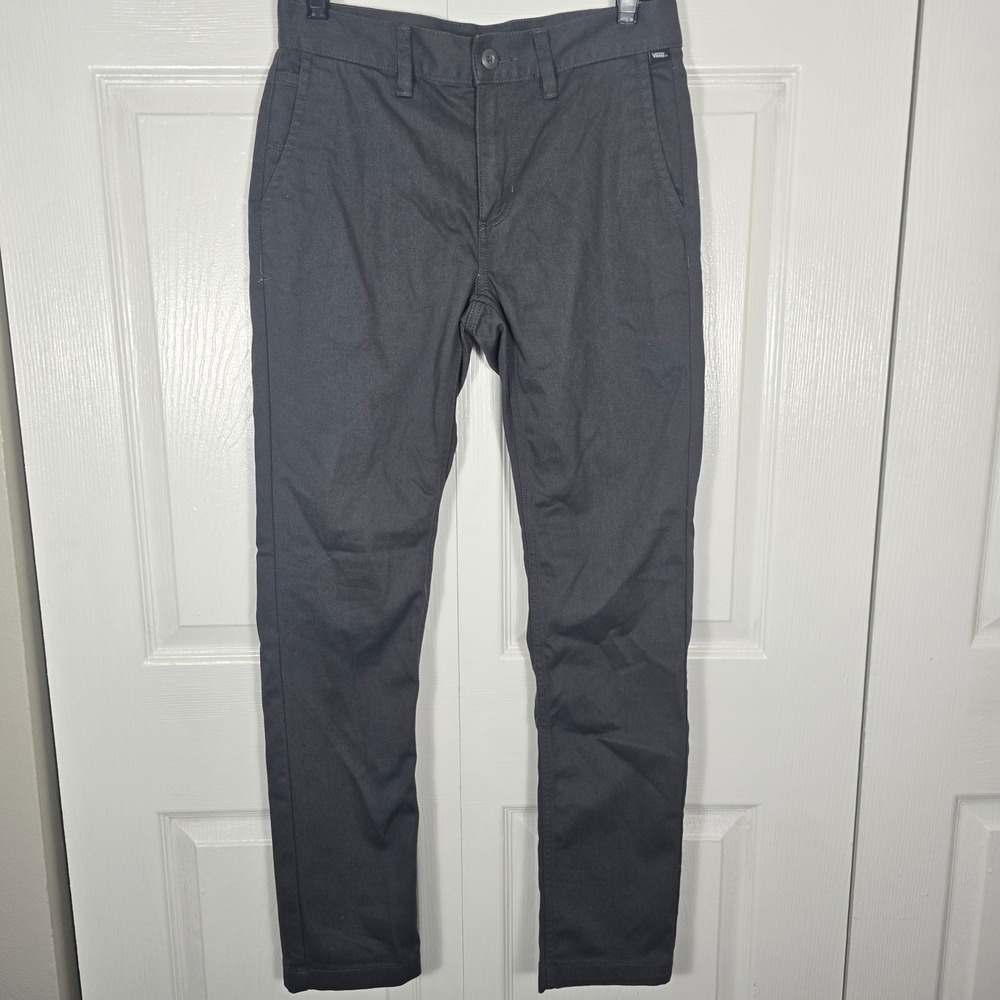 Vans Authentic Chino Slim Pants Mens 28x30 Charcoal Grey Skate Trousers NWTs